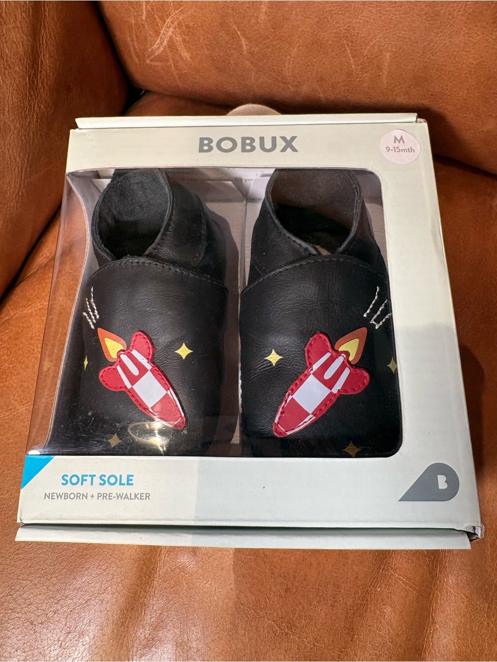 Bobux Rocket Leather Soft Sole Baby Shoes